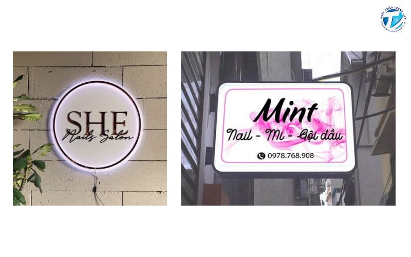 Bảng hiệu hộp đèn Nail - Spa